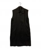 23区ニジュウサンク）の古着「【洗える】ドレープジレ」｜ブラック