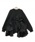 ENFOLDエンフォルド）の古着「ハードコンパクト裏毛 デコラプルオーバー」｜ネイビー