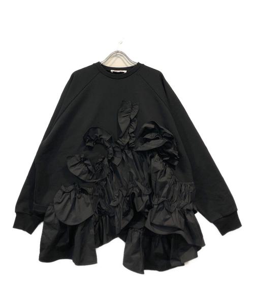 ENFOLD（エンフォルド）ENFOLD (エンフォルド) ハードコンパクト裏毛 デコラプルオーバー ネイビー サイズ:38の古着・服飾アイテム