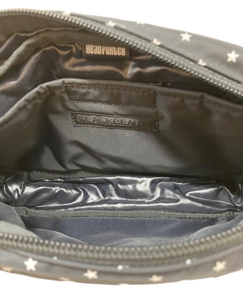 HEAD PORTER（ヘッドポーター）HEAD PORTER (ヘッドポーター) BLACK BEAUTY (ブラックビューティー) ホシ柄ボディバッグ ブラックの古着・服飾アイテム