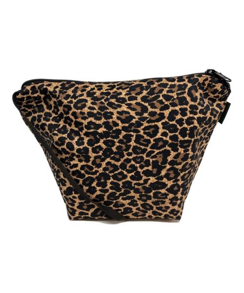 Herve Chapelier（エルベシャプリエ）Herve Chapelier (エルベシャプリエ) レオパード船形ショルダーバッグ ブラウンの古着・服飾アイテム