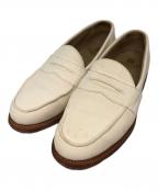 SANDERS×TOMORROW LANDサンダース×トゥモローランド）の古着「スエードコインローファー」｜ベージュ