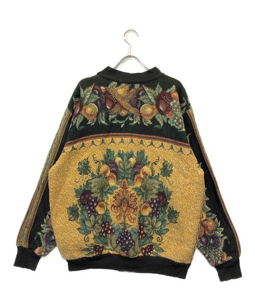 SUGAR STREET（ストリートシュガー）SUGAR STREET (ストリートシュガー) ゴブラン織ニット イエロー×ブラック サイズ:-の古着・服飾アイテム