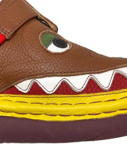 estacion（エスタシオ）estacion (エスタシオ) ワニモチーフ2way本革サボシューズ ブラウン サイズ:Lの古着・服飾アイテム