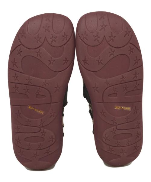 estacion（エスタシオ）estacion (エスタシオ) ネコちゃんモチーフ本革スリッポンシューズ グレー サイズ:Lの古着・服飾アイテム