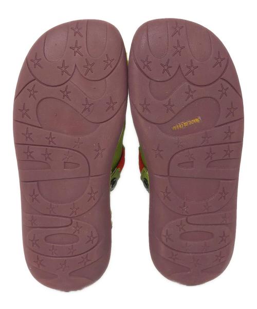 estacion（エスタシオ）estacion (エスタシオ) ワニモチーフ2way本革サボシューズ グリーン サイズ:Mの古着・服飾アイテム