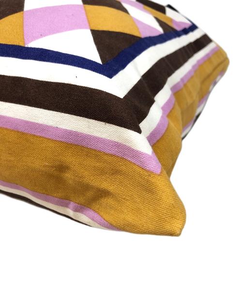 MARNI（マルニ）MARNI (マルニ) フラワーカフェバンダナトート ブラウン×ピンクの古着・服飾アイテム