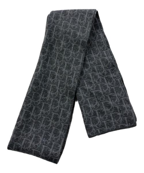 Christian Dior（クリスチャン ディオール）Christian Dior (クリスチャン ディオール) トロッターウールストール グレーの古着・服飾アイテム
