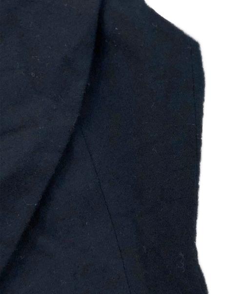 yohji yamamoto+noir（ヨウジヤマモトプリュスノアール）yohji yamamoto+Noir (ヨウジヤマモトプリュスノアール) ウールロングジレ ブラック サイズ:SIZE 1の古着・服飾アイテム