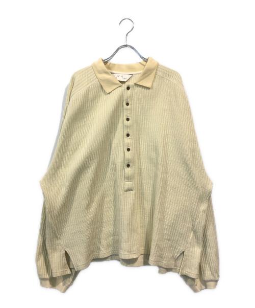 ANCELLM（アンセルム）ANCELLM (アンセルム) HENLEY RIB LS T-SHIRT ベージュ サイズ:SIZE 2の古着・服飾アイテム