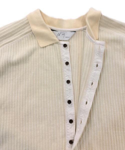 ANCELLM（アンセルム）ANCELLM (アンセルム) HENLEY RIB LS T-SHIRT ベージュ サイズ:SIZE 2の古着・服飾アイテム