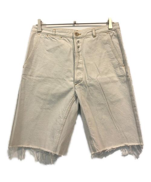 Maison Margiela（メゾンマルジェラ）Maison Margiela (メゾンマルジェラ) カットオフデニムショーツ ライトグレー サイズ:46の古着・服飾アイテム