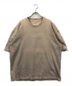 Maison Margielaメゾンマルジェラ）の古着「20AWエンブロイダード ロゴ Tシャツ」｜ベージュ