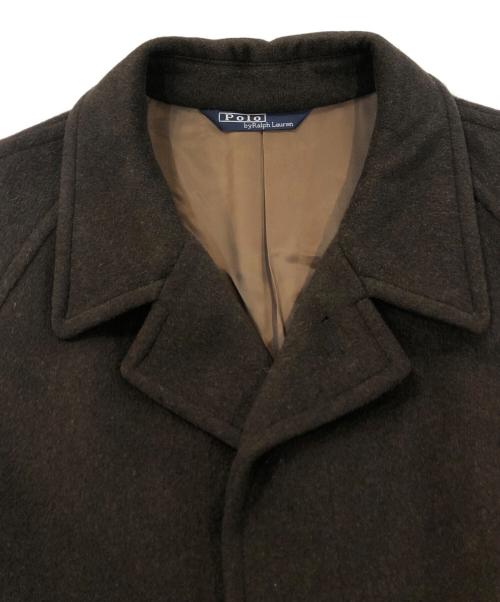 POLO RALPH LAUREN（ポロ・ラルフローレン）POLO RALPH LAUREN (ポロ・ラルフローレン) ウールナイロンステンカラーコート ブラウン サイズ:SIZE Mの古着・服飾アイテム