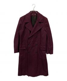 PAUL SMITH（ポールスミス）の古着「18AWダブルハウンドトゥースコート」｜パープル
