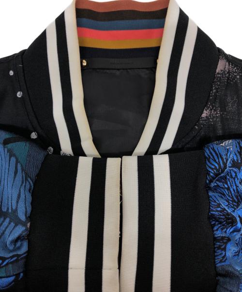 PAUL SMITH（ポールスミス）Paul Smith (ポールスミス) ルナハワイアンジップブルゾン ブラック×ネイビー サイズ:Lの古着・服飾アイテム