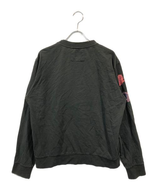 PAUL SMITH（ポールスミス）Paul Smith (ポールスミス) フローラル刺繍スウェット ブラック サイズ:Mの古着・服飾アイテム