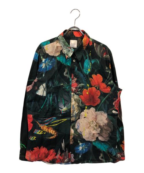 PAUL SMITH（ポールスミス）Paul Smith (ポールスミス) クラシカルスティルライフプリントシャツ グリーン サイズ:Lの古着・服飾アイテム