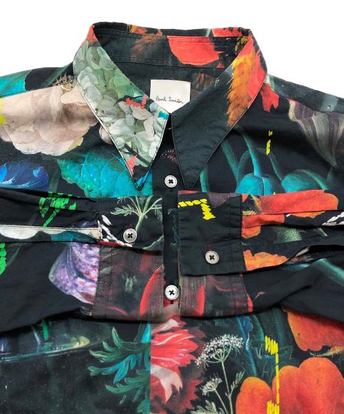PAUL SMITH（ポールスミス）Paul Smith (ポールスミス) クラシカルスティルライフプリントシャツ グリーン サイズ:Lの古着・服飾アイテム