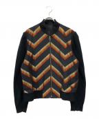 PAUL SMITHポールスミス）の古着「刺繍ジップブルゾン」｜ネイビー