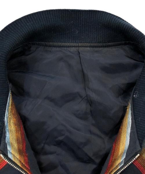 PAUL SMITH（ポールスミス）Paul Smith (ポールスミス) 刺繍ジップブルゾン ネイビー サイズ:Lの古着・服飾アイテム