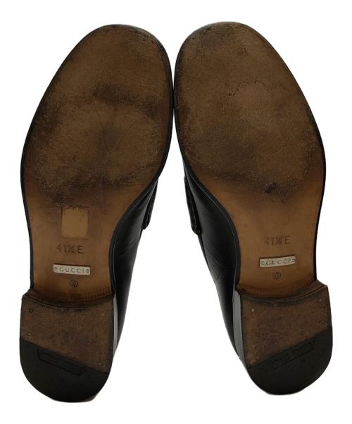 GUCCI（グッチ）GUCCI (グッチ) ビットローファー ブラウン サイズ:41 2/1の古着・服飾アイテム