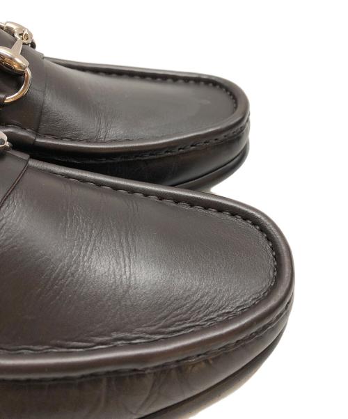 GUCCI（グッチ）GUCCI (グッチ) ビットローファー ブラウン サイズ:41 2/1の古着・服飾アイテム