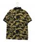 BAPE BY A BATHING APE (ベイプバイアベイシングエイプ) サルワッペンカモフラポロシャツ オリーブ サイズ:M：7000円