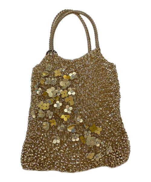 ANTEPRIMA（アンテプリマ）ANTEPRIMA (アンテプリマ) フラワーパッチワイヤーバッグ ゴールドの古着・服飾アイテム