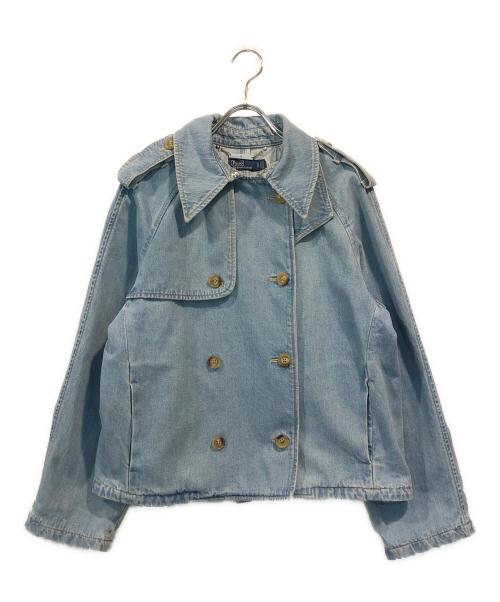 POLO RALPH LAUREN（ポロ・ラルフローレン）POLO RALPH LAUREN (ポロ・ラルフローレン) ボクシーフィットデニムジャケット インディゴ サイズ:XSの古着・服飾アイテム