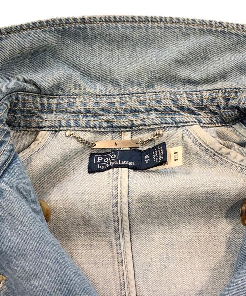 POLO RALPH LAUREN（ポロ・ラルフローレン）POLO RALPH LAUREN (ポロ・ラルフローレン) ボクシーフィットデニムジャケット インディゴ サイズ:XSの古着・服飾アイテム
