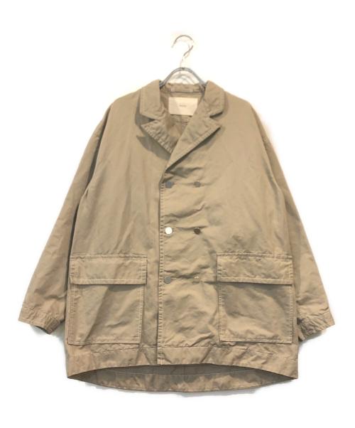 Midi-Umi（ミディウミ）Midi-Umi (ミディウミ) コットンリネン ダブルテーラージャケット ベージュ サイズ:-の古着・服飾アイテム