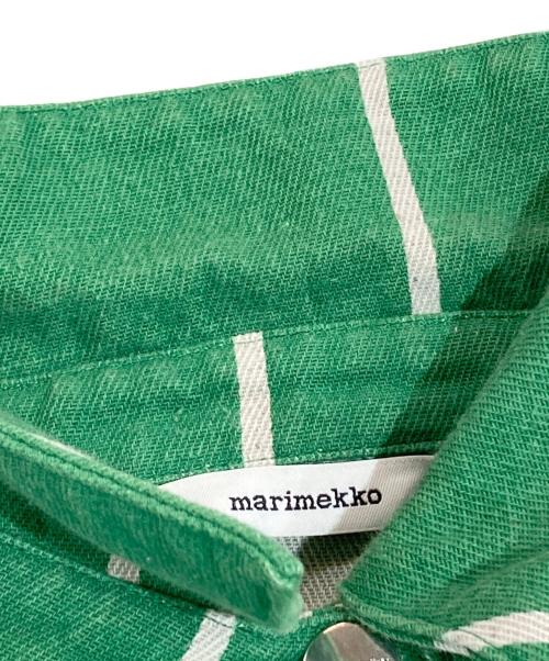 marimekko（マリメッコ）marimekko (マリメッコ) ストライプカバーオール グリーン サイズ:SIZE 38の古着・服飾アイテム