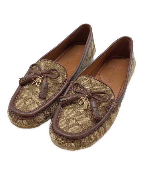 COACH（コーチ）COACH (コーチ) モイラローファー ブラウン サイズ:	SIZE 23cmの古着・服飾アイテム