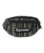 SUPREMEシュプリーム）の古着「20SSウーヴンストライプウエストバッグ」｜グレー