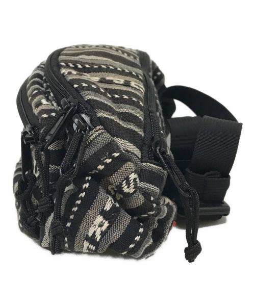 SUPREME（シュプリーム）SUPREME (シュプリーム) 20SSウーヴンストライプウエストバッグ グレーの古着・服飾アイテム