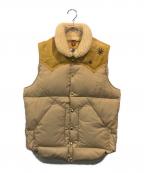 RockyMountainFeatherBed×htcロッキーマウンテンフェザーベッド×エイチティーシー）の古着「スタッズChristy VEST」｜ベージュ