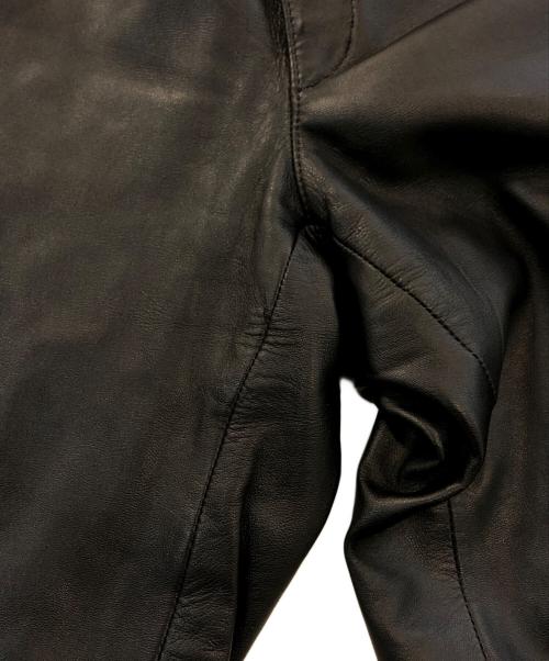 D&G DOLCE & GABBANA（ディーアンドジー ドルチェ＆ガッバーナ）D&G DOLCE & GABBANA (ディーアンドジー ドルチェ＆ガッバーナ) レザーパンツ ブラック サイズ:46の古着・服飾アイテム