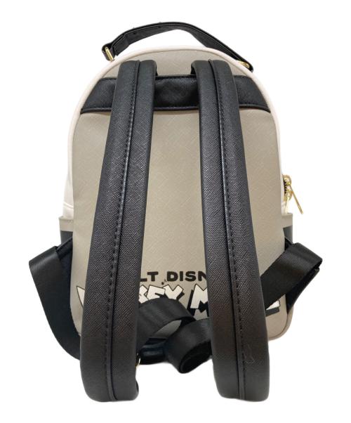 DISNEY（ディズニー）DISNEY (ディズニー) Lounge Fly (ラウンジフライ) ミッキーアンドミニーバックパック ブラック×ホワイトの古着・服飾アイテム