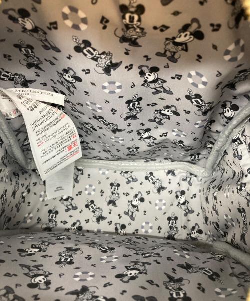 DISNEY（ディズニー）DISNEY (ディズニー) Lounge Fly (ラウンジフライ) ミッキーアンドミニーバックパック ブラック×ホワイトの古着・服飾アイテム