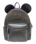 DISNEY（ディズニー）の古着「編み込みフェイクレザーバックパック」｜ブラック