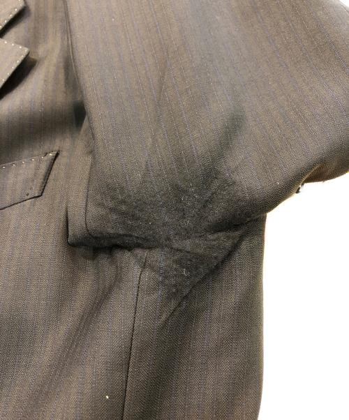 Paul Smith COLLECTION（ポールスミス コレクション）Paul Smith COLLECTION (ポールスミス コレクション) ERMENEGILDO ZEGNA (エルメネジルド・ゼニア) 2Bストライプセットアップスーツ グレー×ネイビー サイズ:Lの古着・服飾アイテム