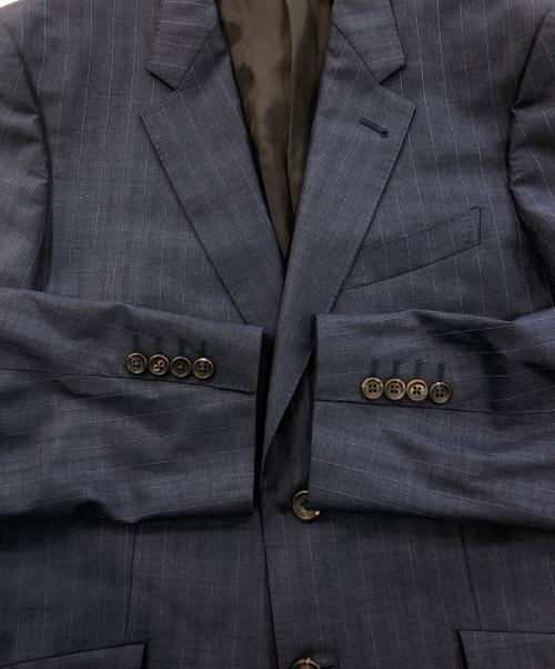 Paul Smith COLLECTION（ポールスミス コレクション）Paul Smith COLLECTION (ポールスミス コレクション) LORO PIANA (ロロピアーナ) 2Bストライプセットアップスーツ ネイビー サイズ:Lの古着・服飾アイテム