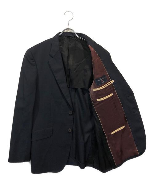 Paul Smith COLLECTION（ポールスミス コレクション）Paul Smith COLLECTION (ポールスミス コレクション) Ermenegildo Zegna (エルメネジルド・ゼニア) 2Bストライプセットアップスーツ ネイビー サイズ:Lの古着・服飾アイテム