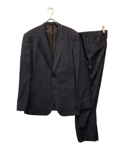 Paul Smith COLLECTION（ポールスミス コレクション）Paul Smith COLLECTION (ポールスミス コレクション) Ermenegildo Zegna (エルメネジルド・ゼニア) 2Bストライプセットアップスーツ ネイビー サイズ:Lの古着・服飾アイテム