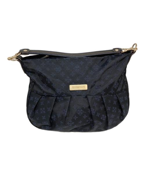 russet（ラシット）russet (ラシット) ナイロンモノグラムワンショルバッグ ネイビーの古着・服飾アイテム