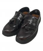FRED PERRY×GEORGE COXフレッドペリー×ジョージコックス）の古着「タッセルローファー」｜ブラウン