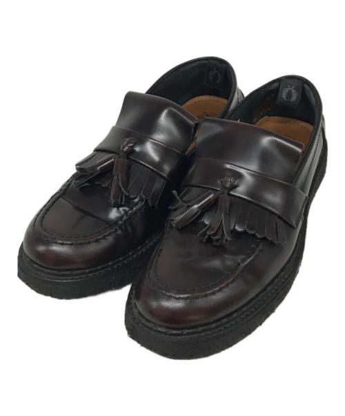 FRED PERRY（フレッドペリー）FRED PERRY (フレッドペリー) GEORGE COX (ジョージコックス) タッセルローファー ブラウン サイズ:EU38の古着・服飾アイテム