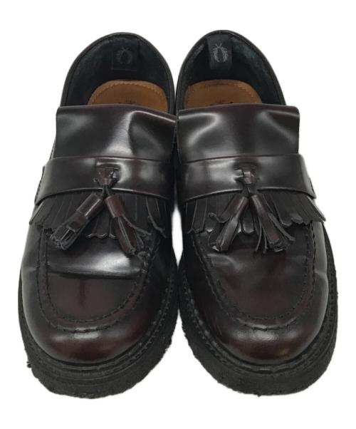 FRED PERRY（フレッドペリー）FRED PERRY (フレッドペリー) GEORGE COX (ジョージコックス) タッセルローファー ブラウン サイズ:EU38の古着・服飾アイテム