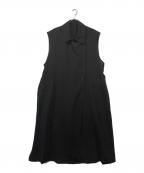 23区ニジュウサンク）の古着「ドレープロングジレ」｜ブラック